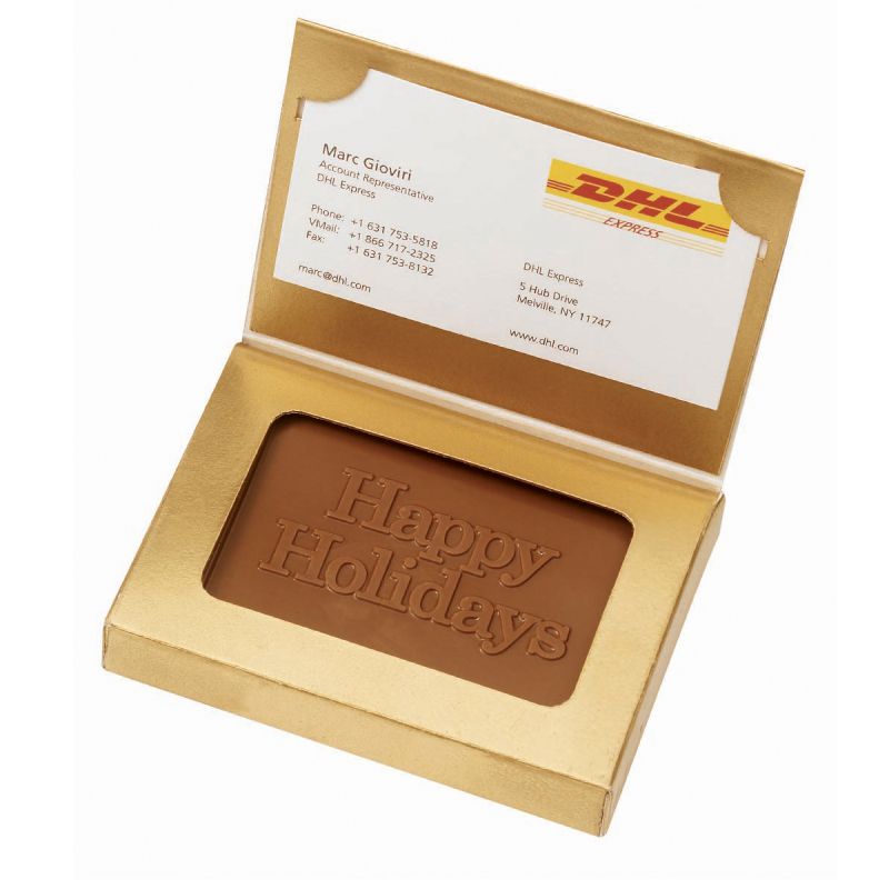 Molded Chocolate in Business Card Gift Box 1