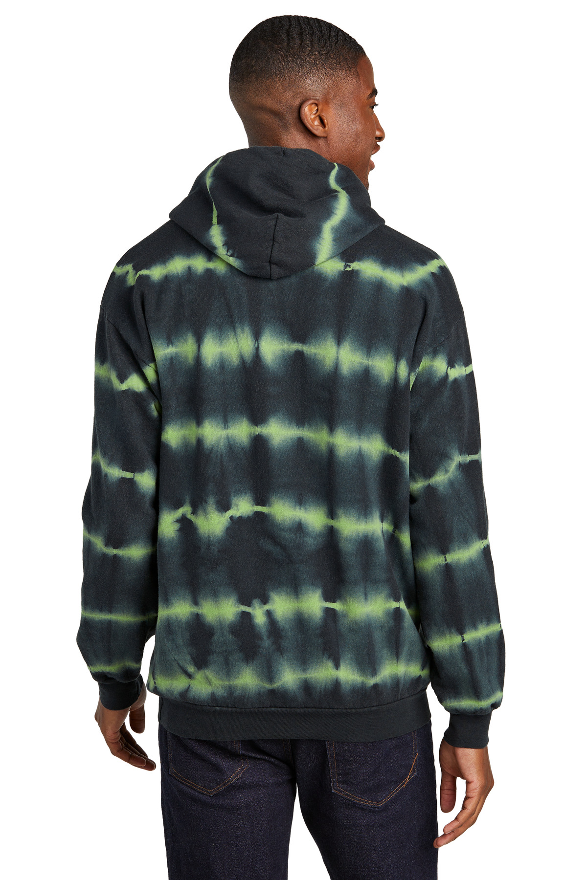 Port & Co Allover Stripe Tie-Dye Fleece PC143 23