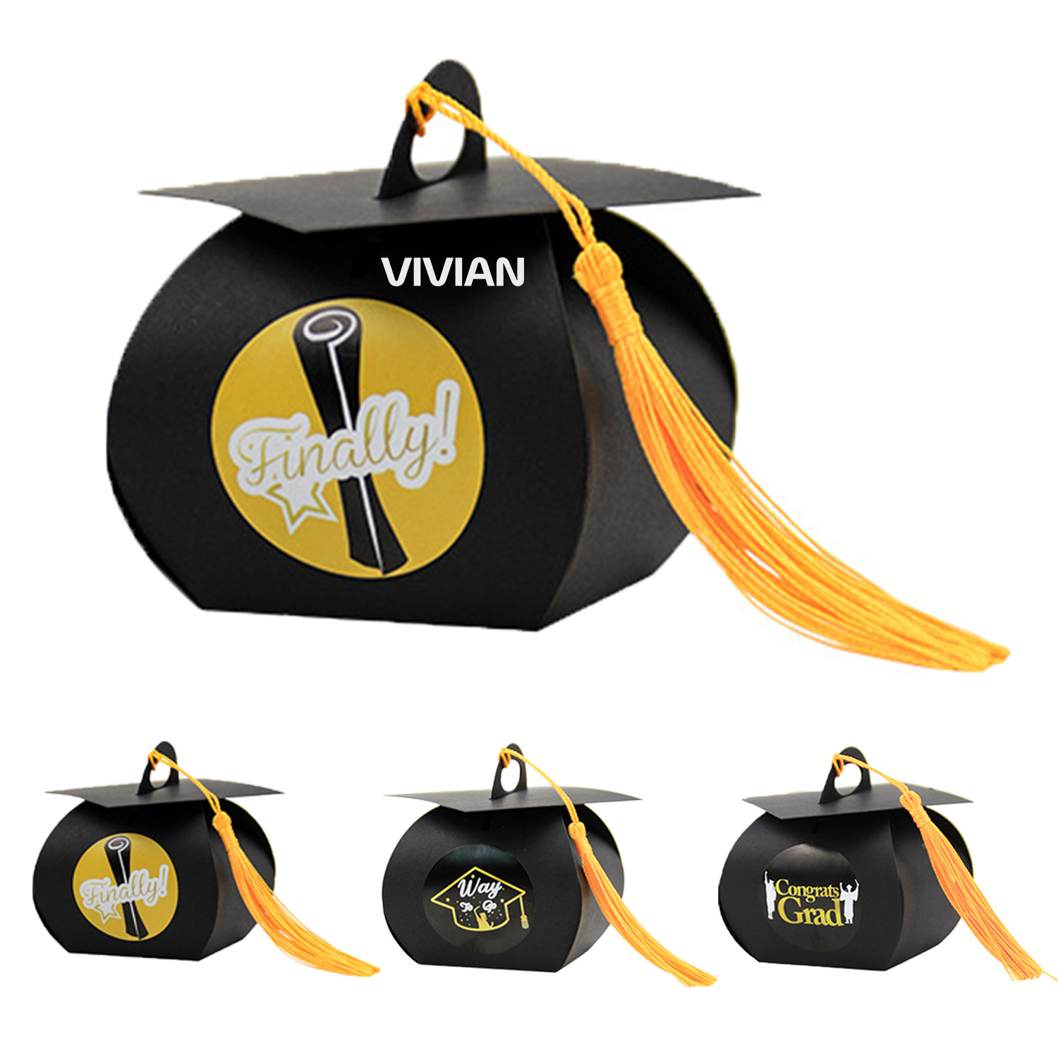 Graduation Cap Gift Box w/ Tassel 2