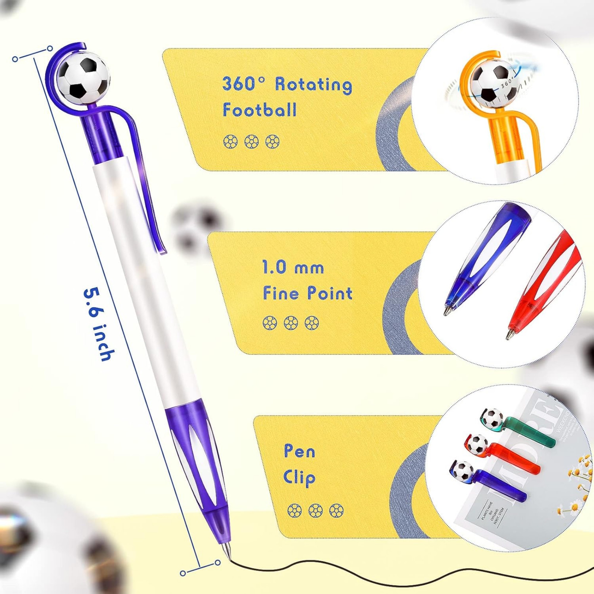 Soccer Shape Ballpoint Pens 3