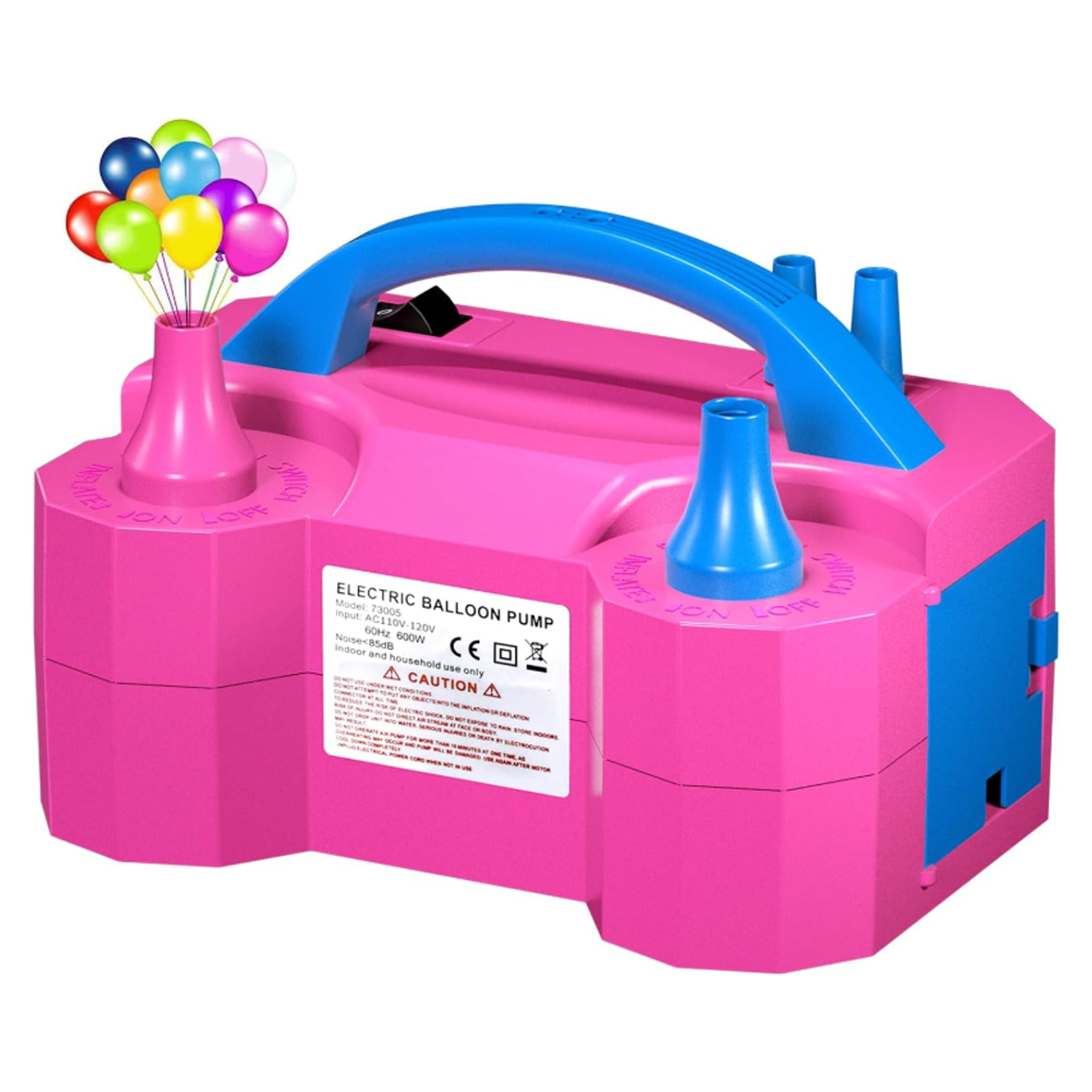 Electric double hole balloon inflation pump 5