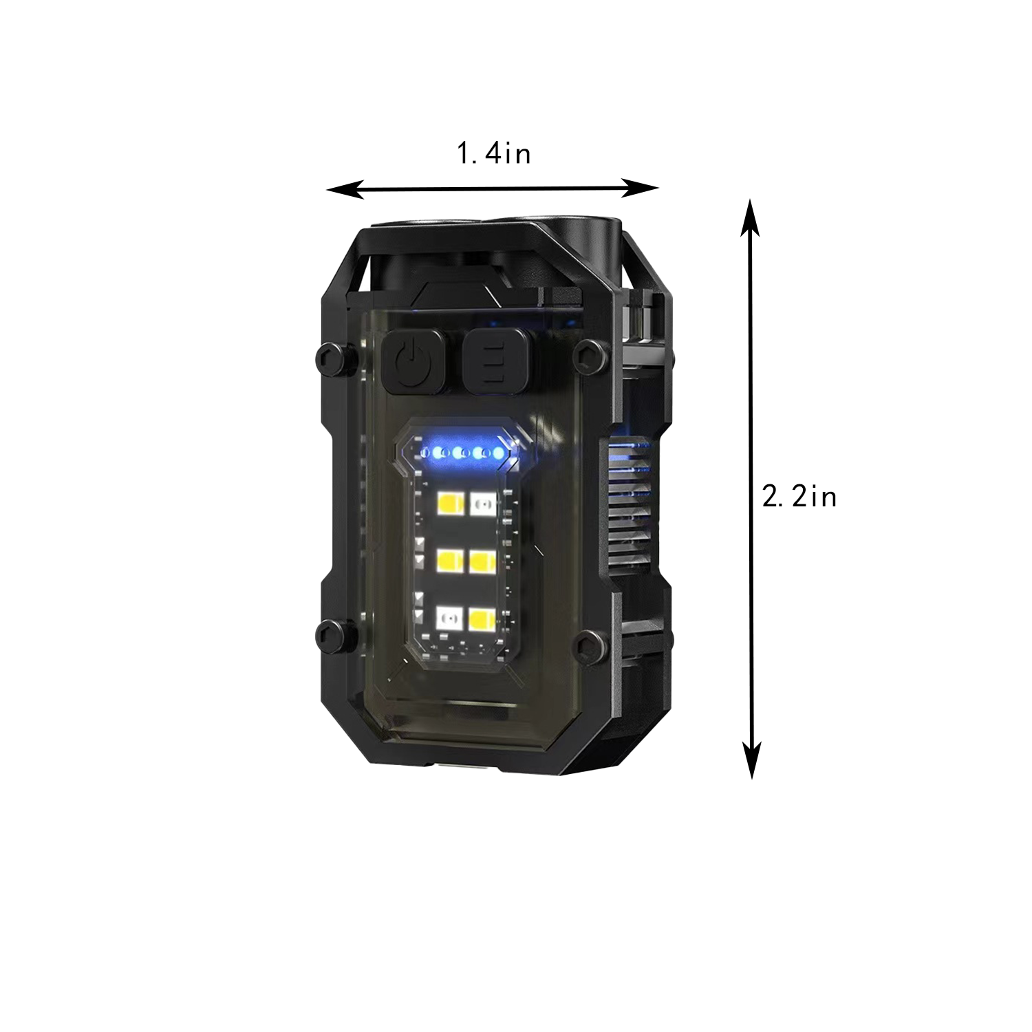 Multi Function ABS Keychain Flashlight for Outdoor 8