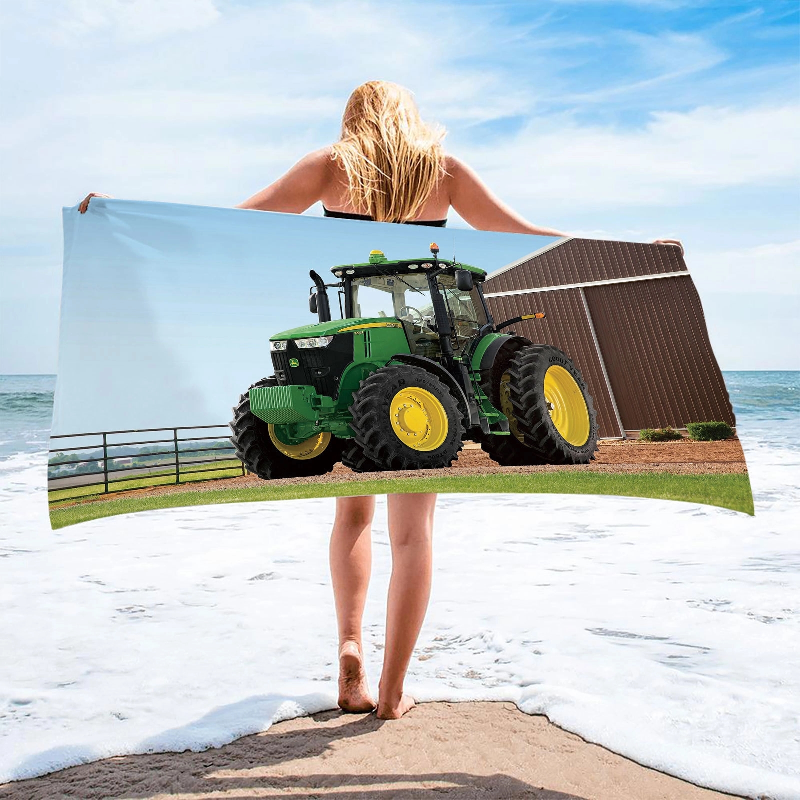 Full Color Microfiber Beach Towel(L59"XW29.5")