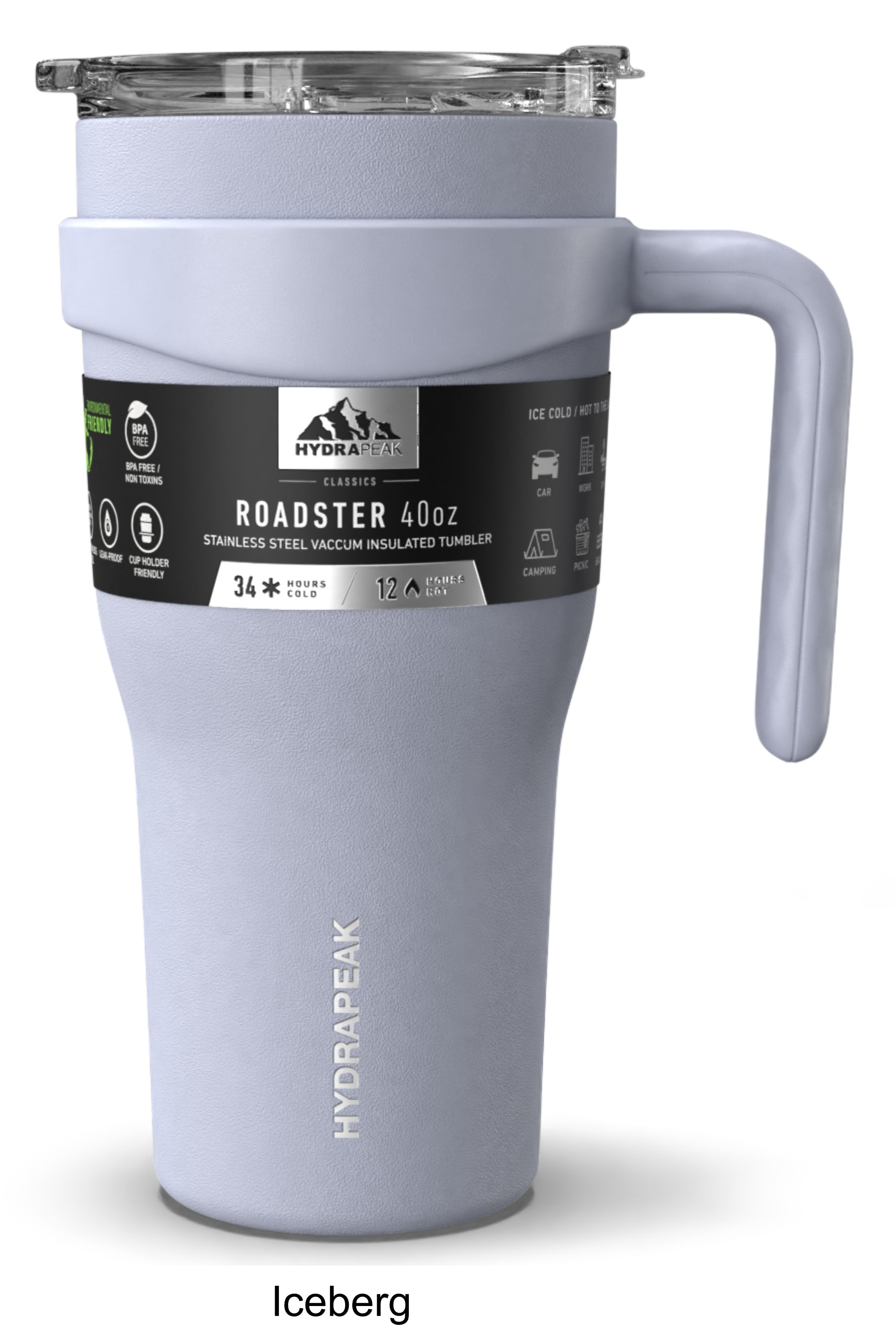 40 oz Hydrapeak Roadster Tumbler LIFETIME WARRANTY! 9