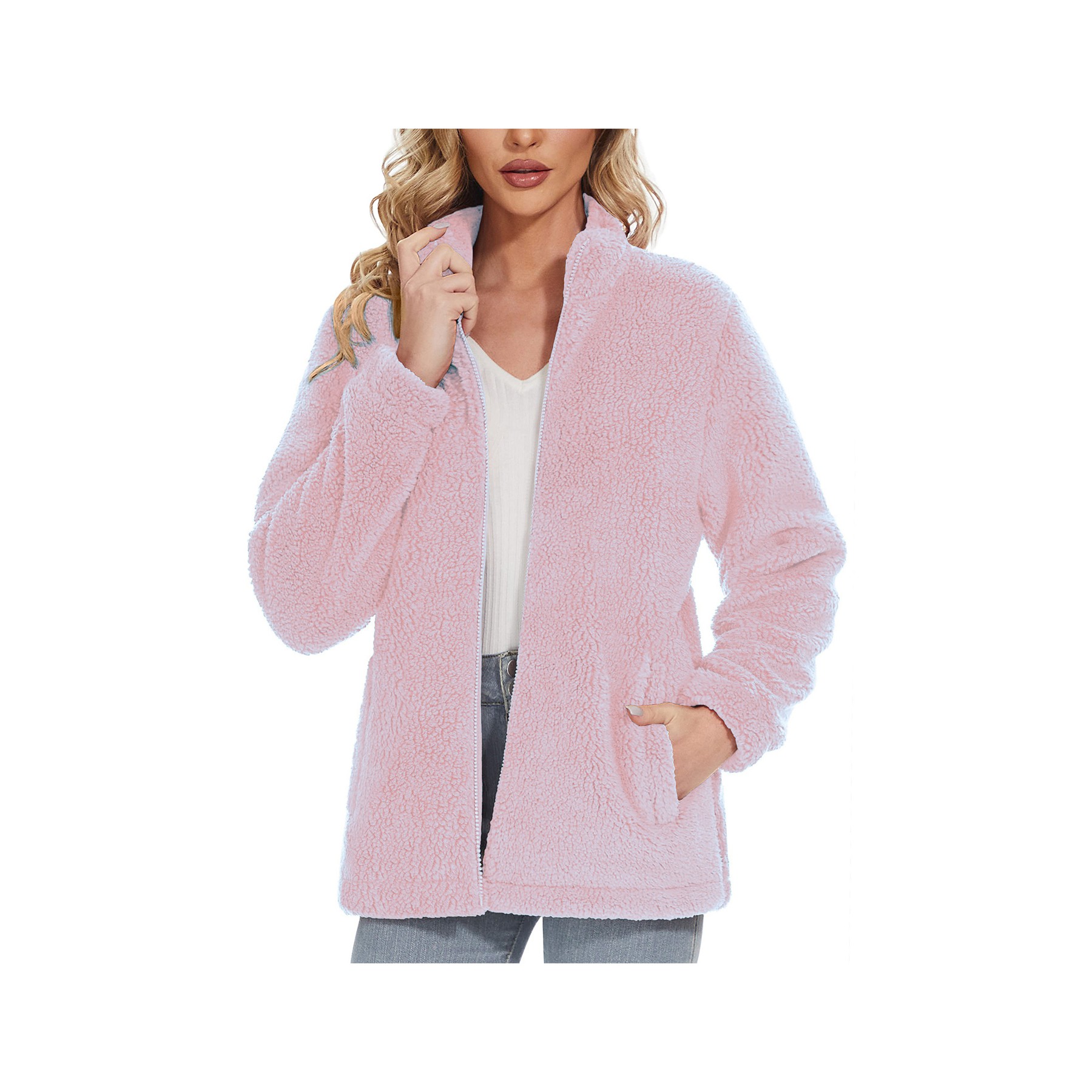 Sherpa Fleece Full Zip Jacket 4