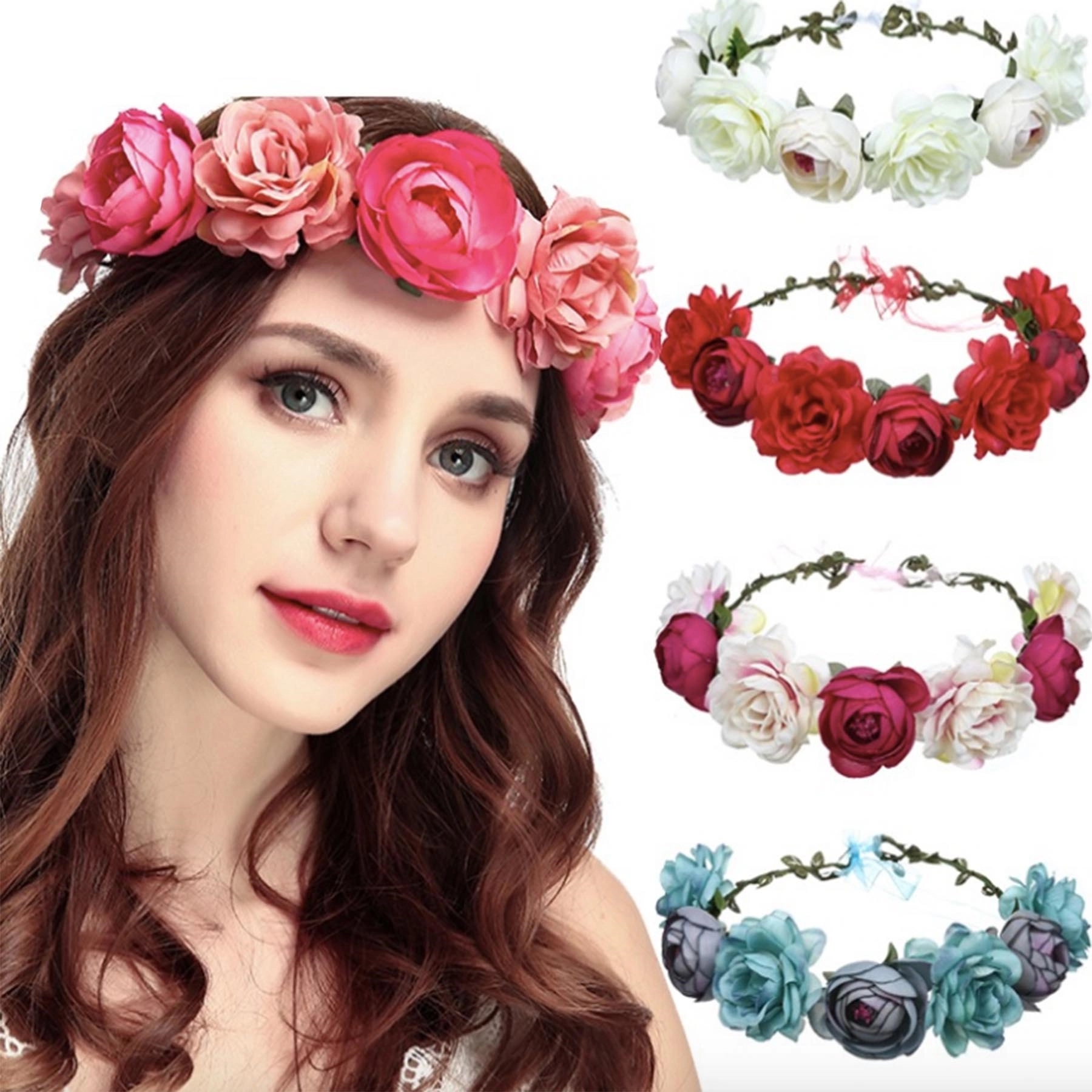 Boho Floral Garland Crown 5