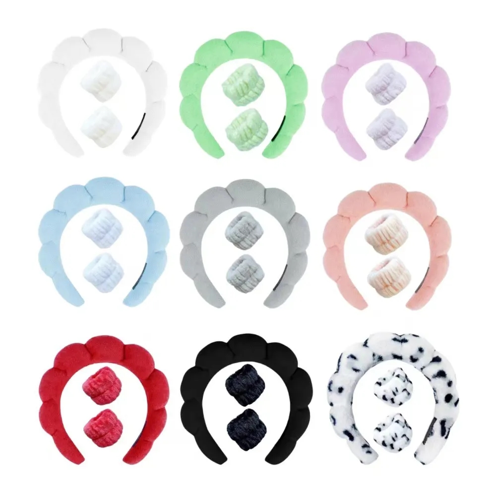 Customizable Sponge SPA Headband - Wrist Set 4