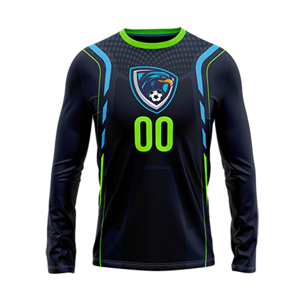Sublimation Long Sleeve Soccer Jersey - 180G Spandex 2