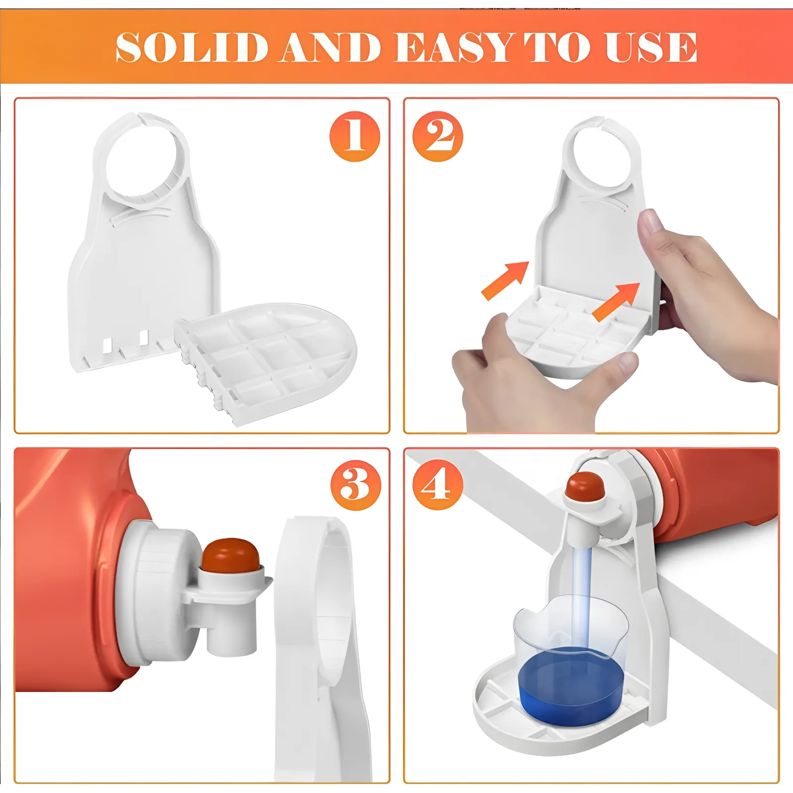 Laundry Detergent Cup Holder with Drip Tray 2