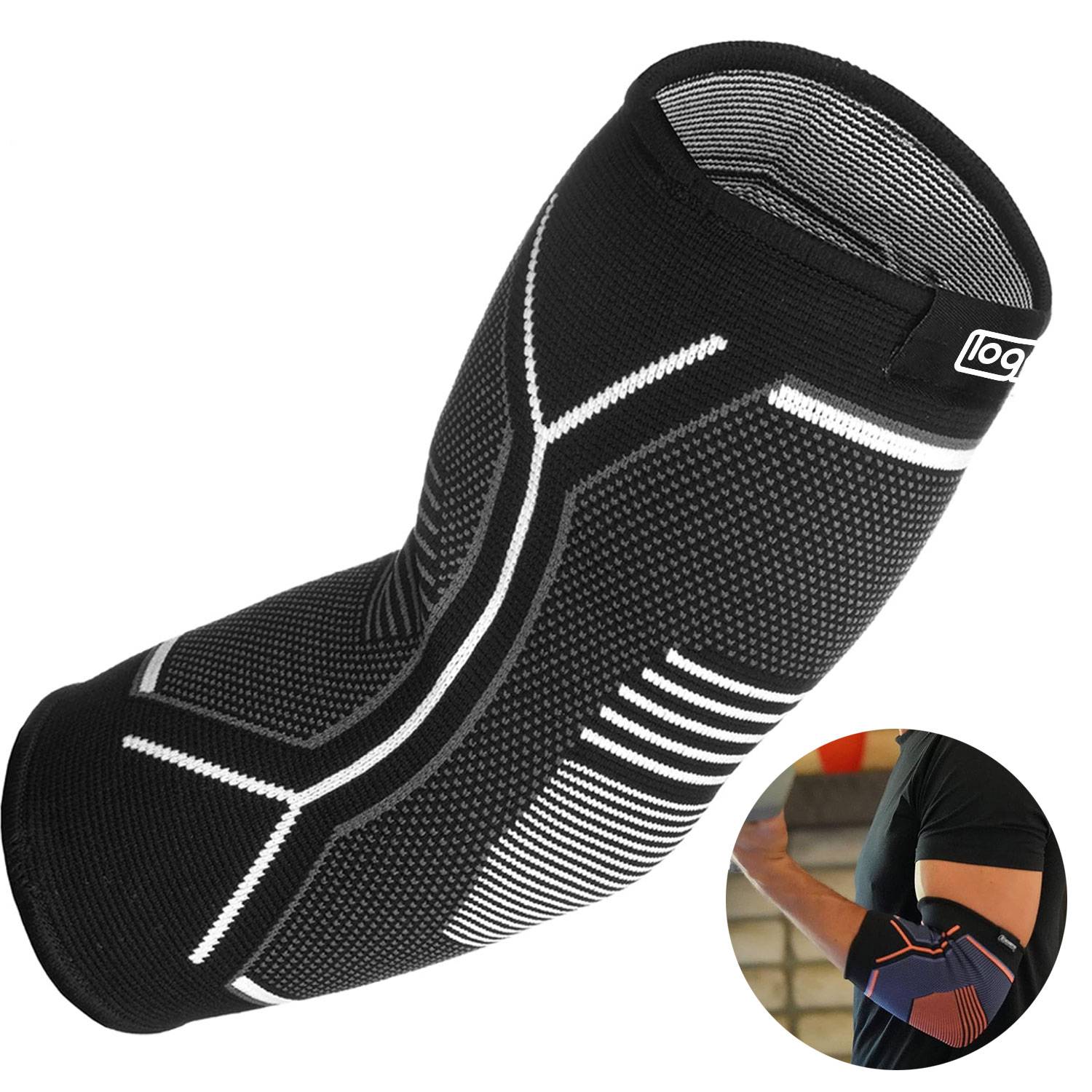 Breathable Elastic Nylon Elbow Compression Sleeve 3
