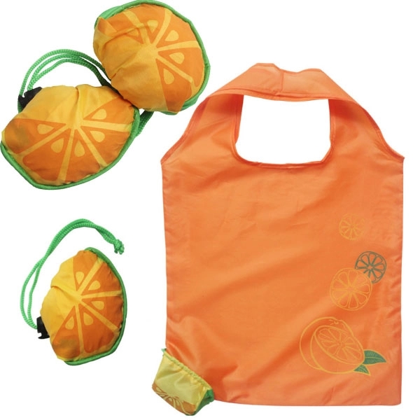 Orange Shape Foldable Shopping Bag 4