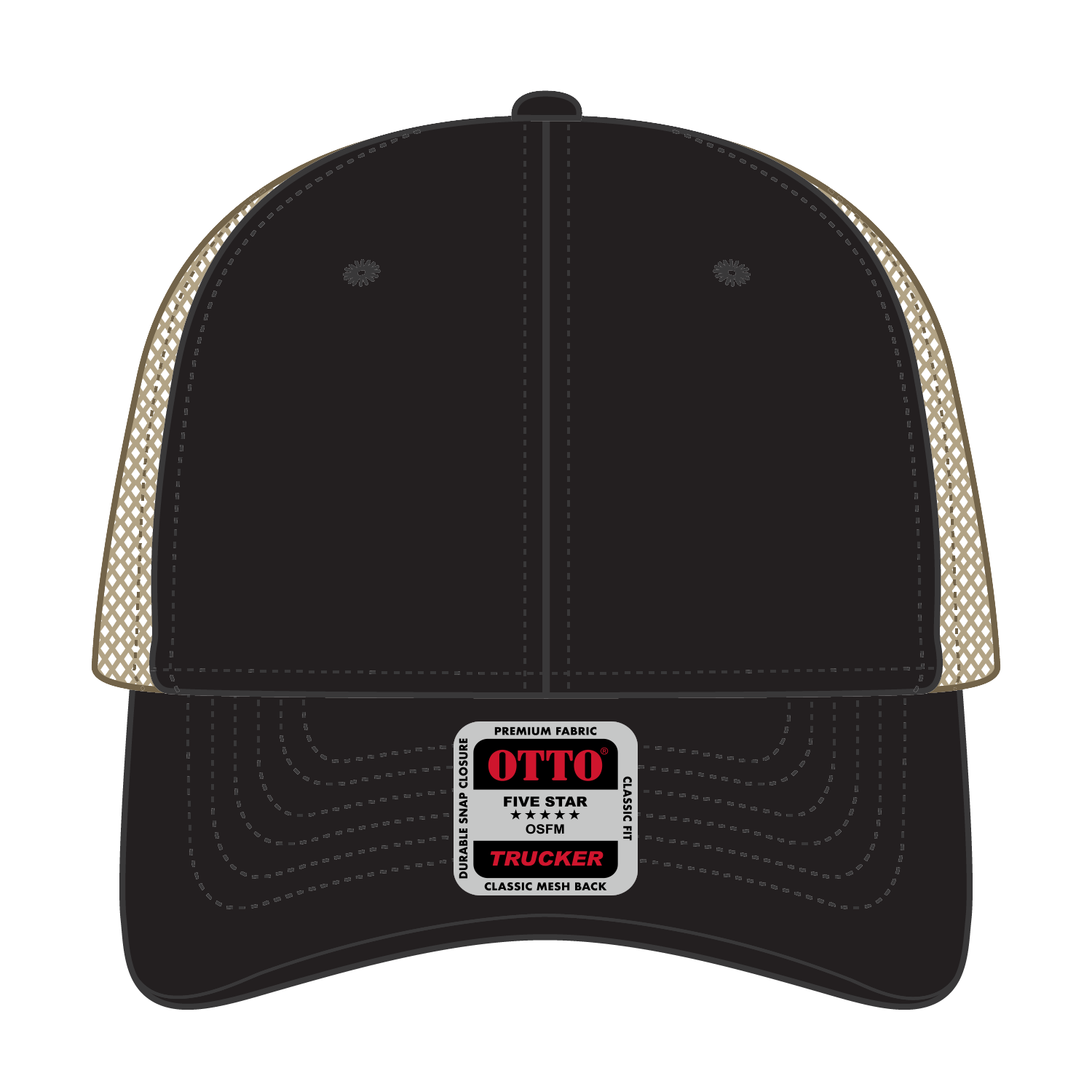 OTTO CAP® 6 Panel Low Profile Mesh Back Trucker Hat 7