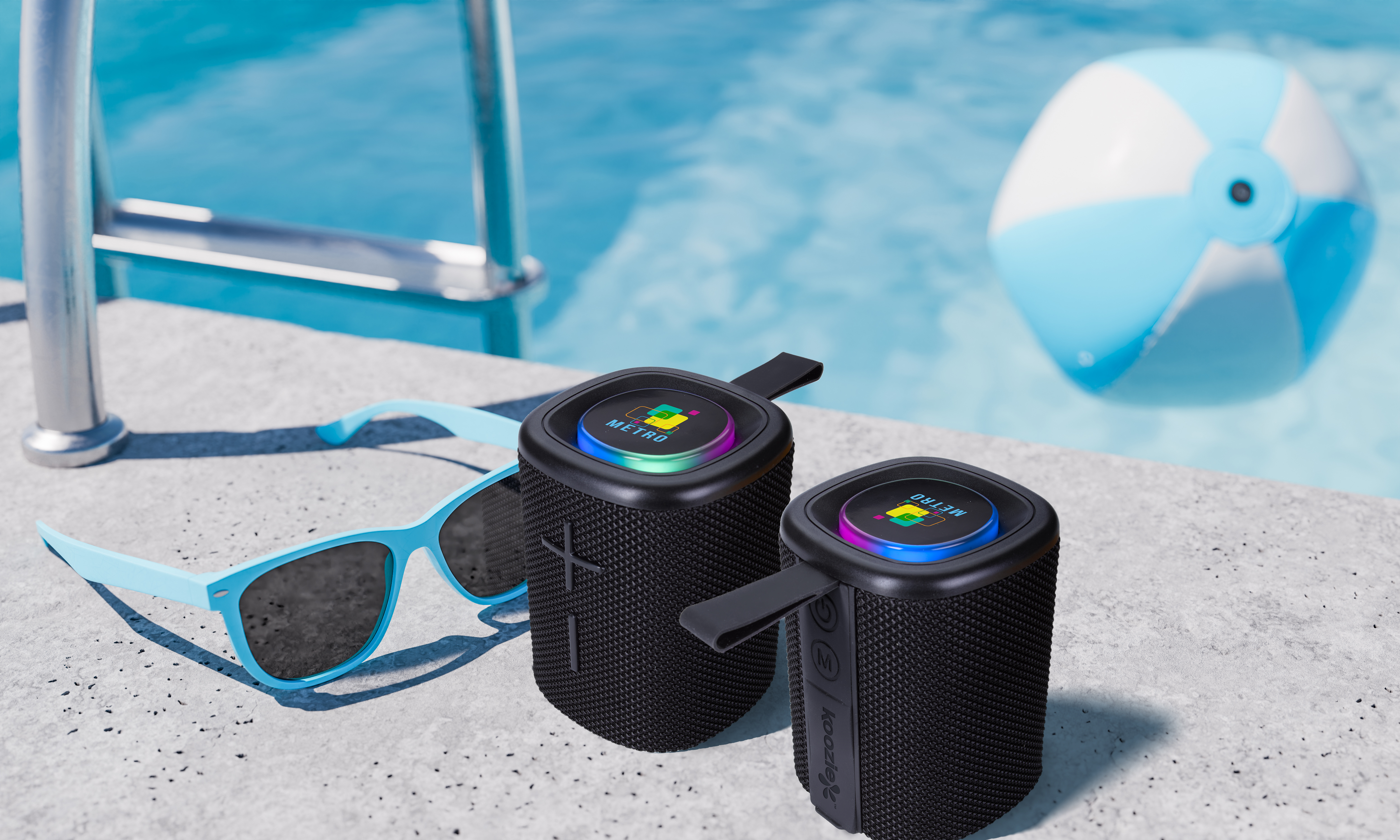 Aqua Glow Water-Resistant Bluetooth Speaker