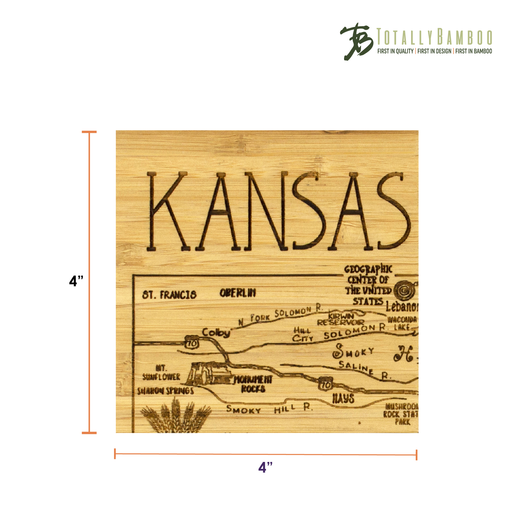 Kansas Puzzle Coaster Set 9