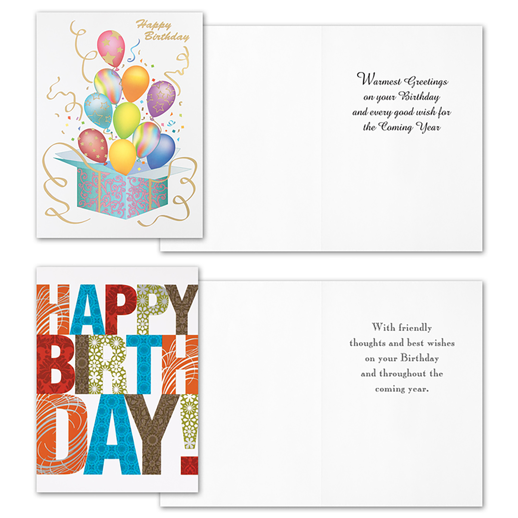 Birthday Assortment Card Pack 6