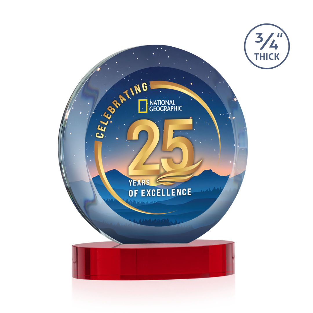 Gibralter Vividprint™ Award on Alberton Base - Red 5