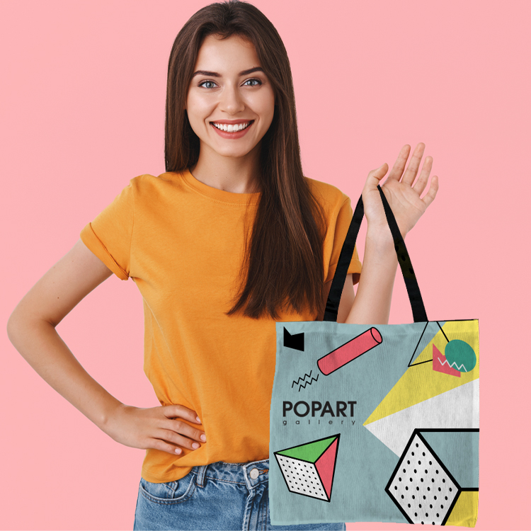 Flat Tote- Full Color on Both Sides 3