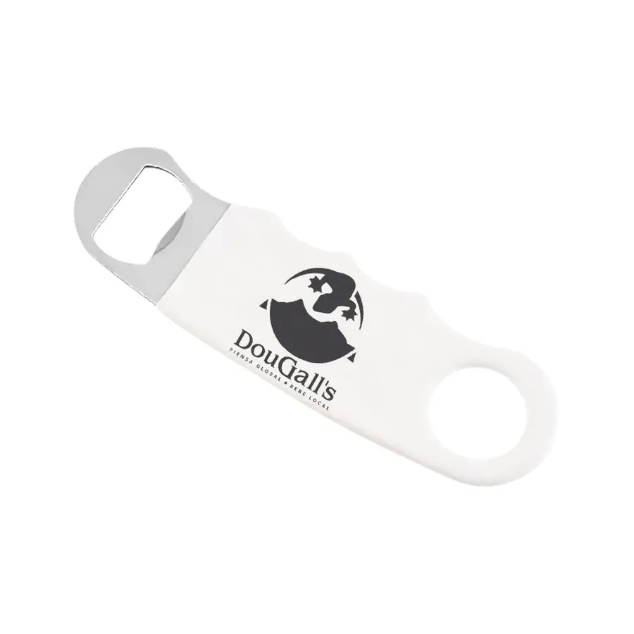 White Hand Grip Flat Bottle Opener 2