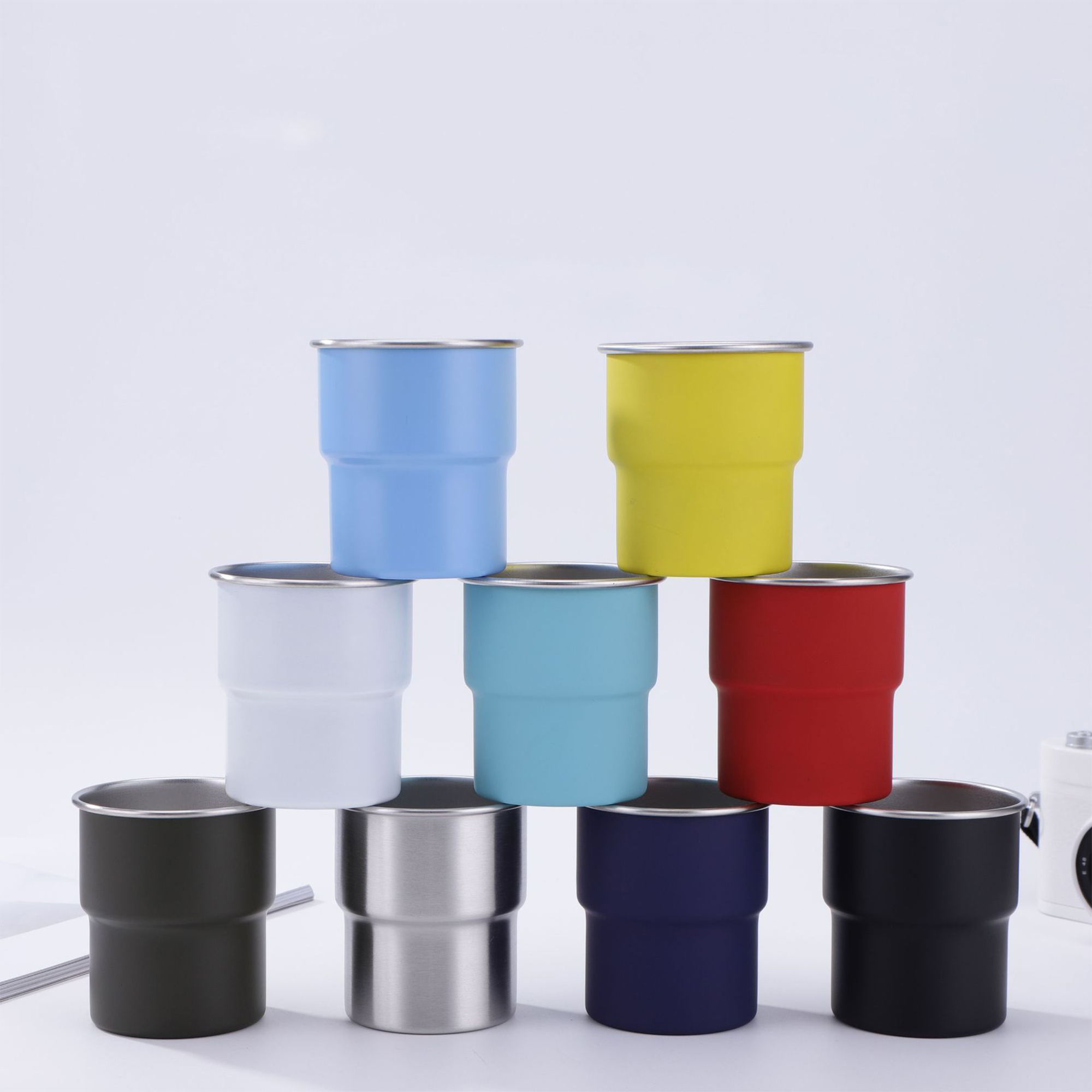 Outdoor custom stainless steel camping coffee cup 2