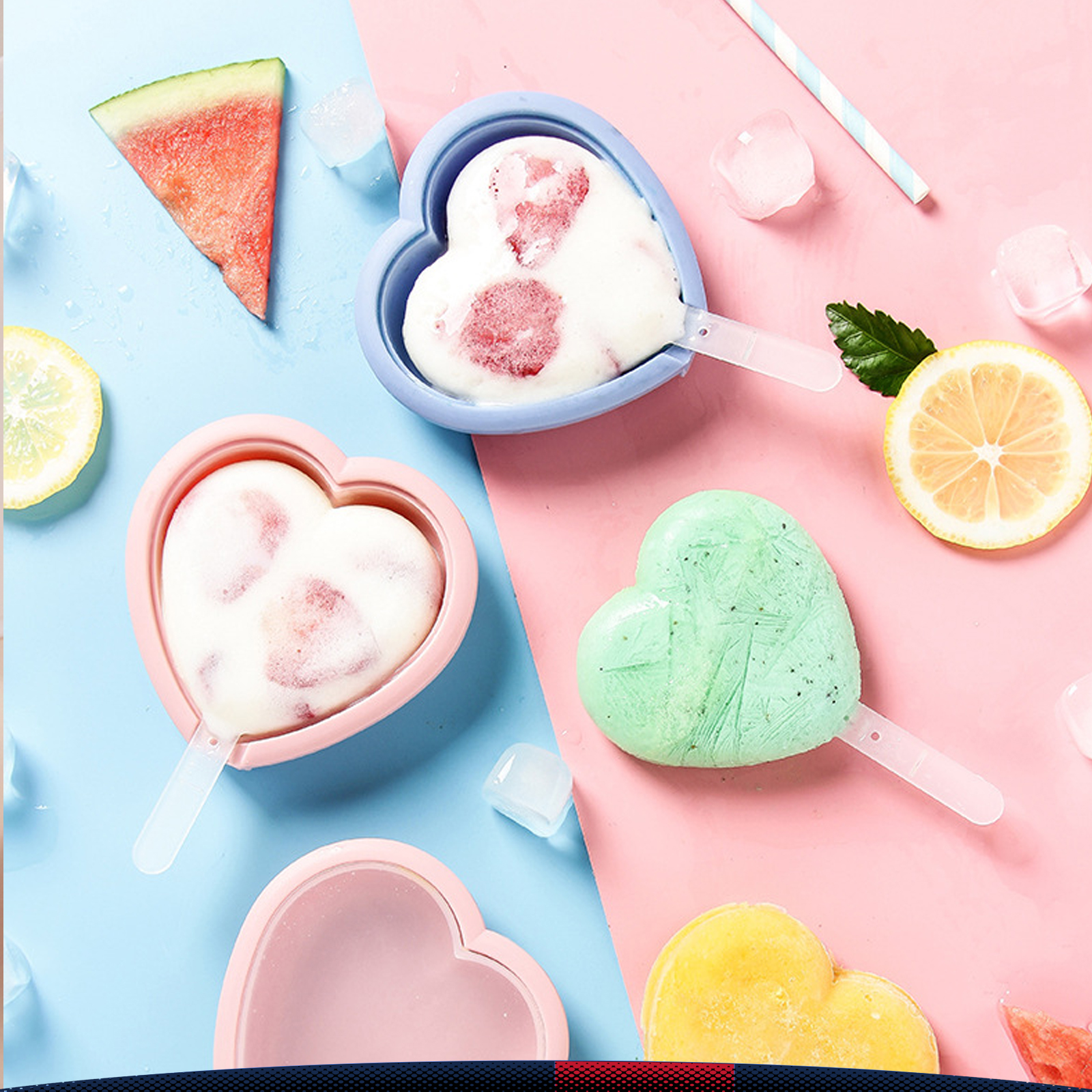 Heart Ice Trays 6