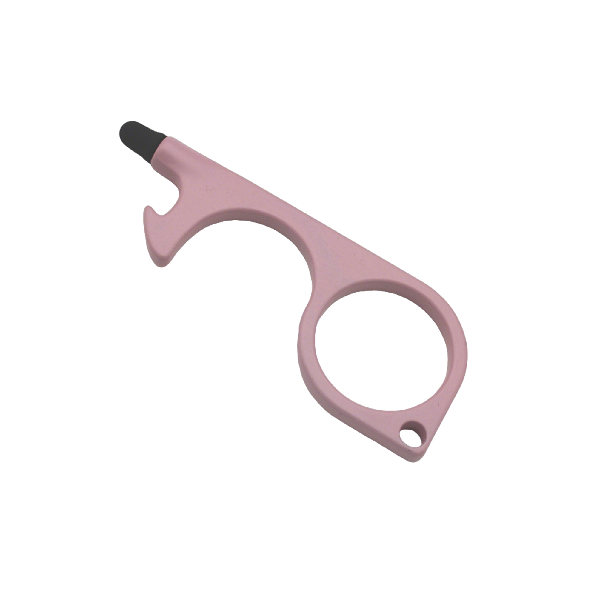 Zinc Alloy Touch Free Door Opener With Silicone Tip 3.1" Length X 1.14" Width X 0.15" He 11