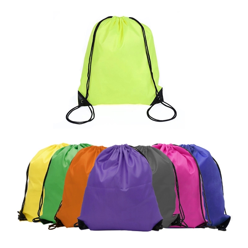 210D Nylon Drawstring Bag Backpacks 2