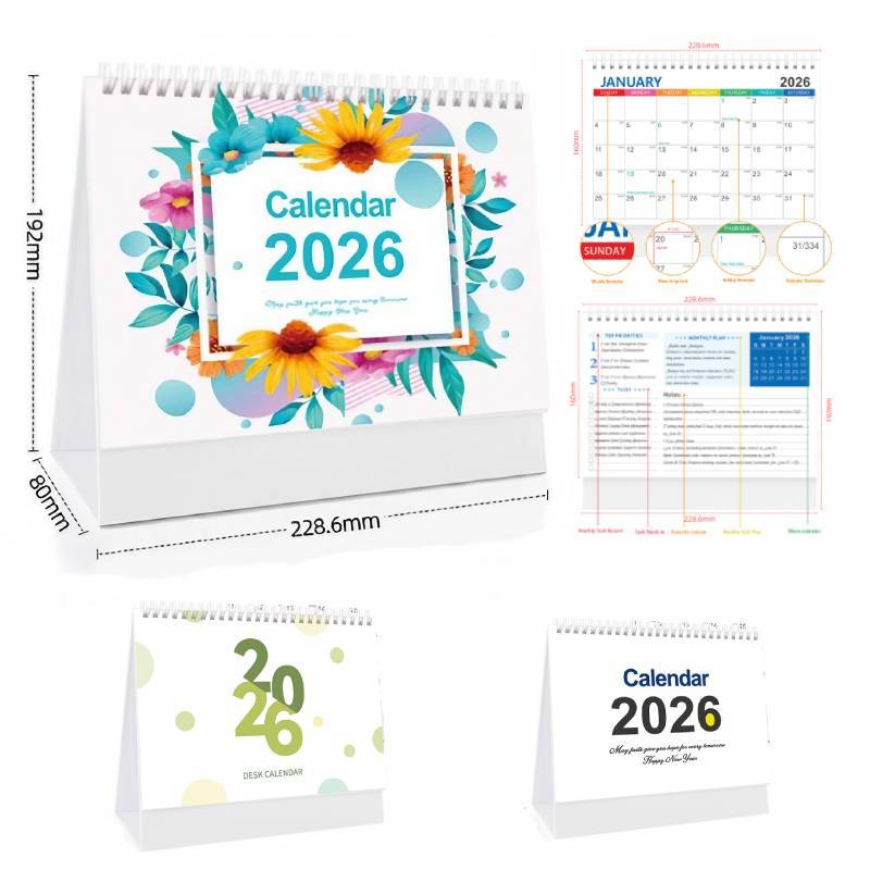 12-Month Desk Calendar 2