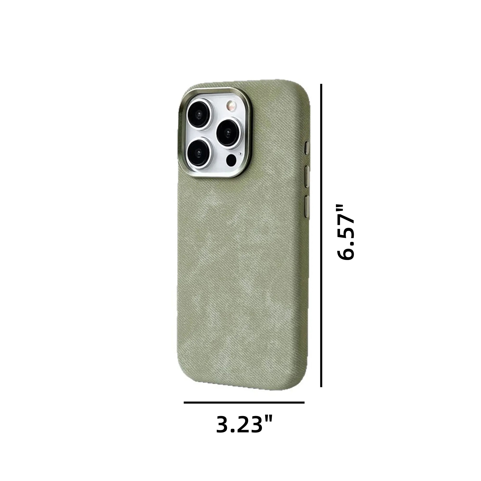 Flannel Texture Leather Phone Case 2