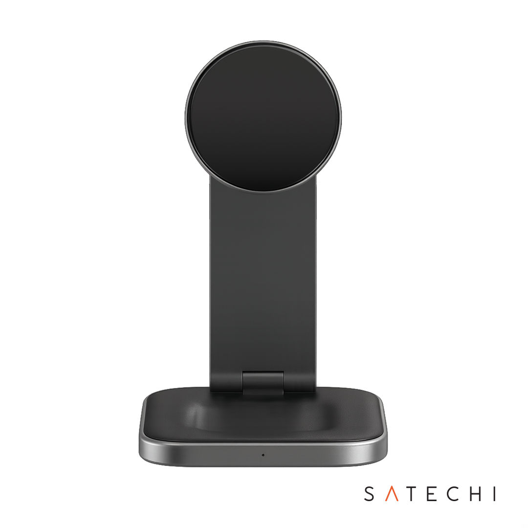 SATECHI® 3-in-1 Qi2 Wireless Charging Stand Type A,C,G Plugs 9