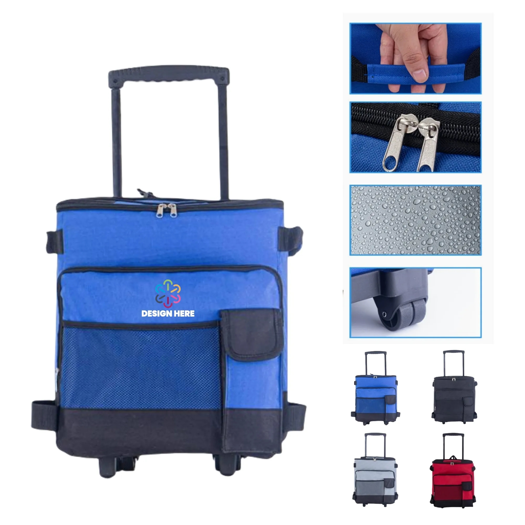 Oxford Wheeled Insulated Cooler Bag Large Capacity 2
