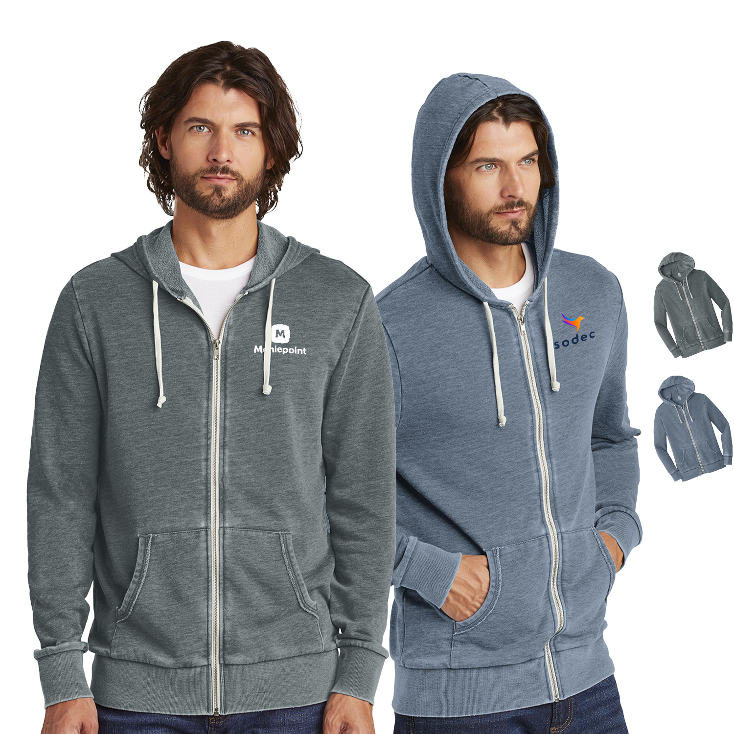 Alternative Burnout Laid-Back Zip Hoodie 2