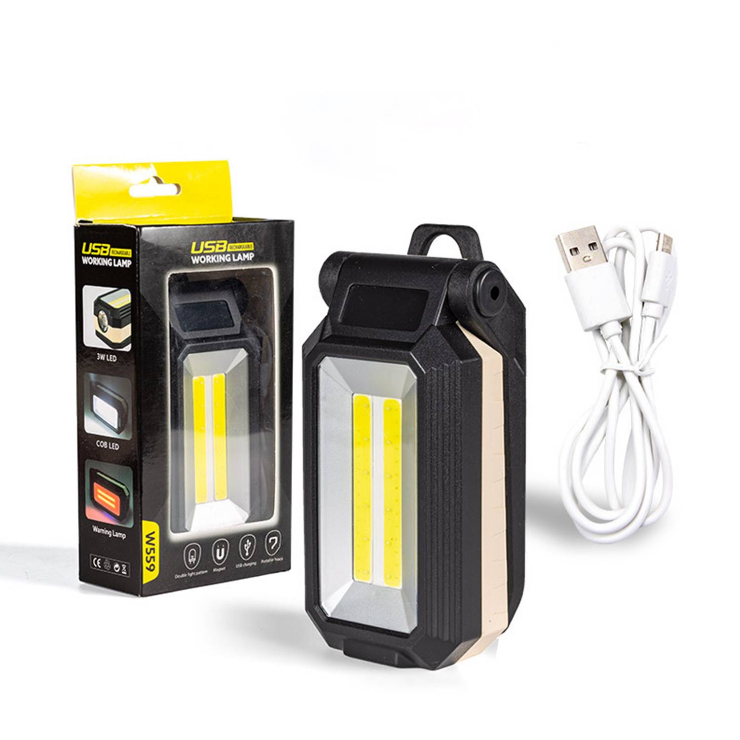USB-C COB Work Light – Rechargeable & Magnetic Base 9