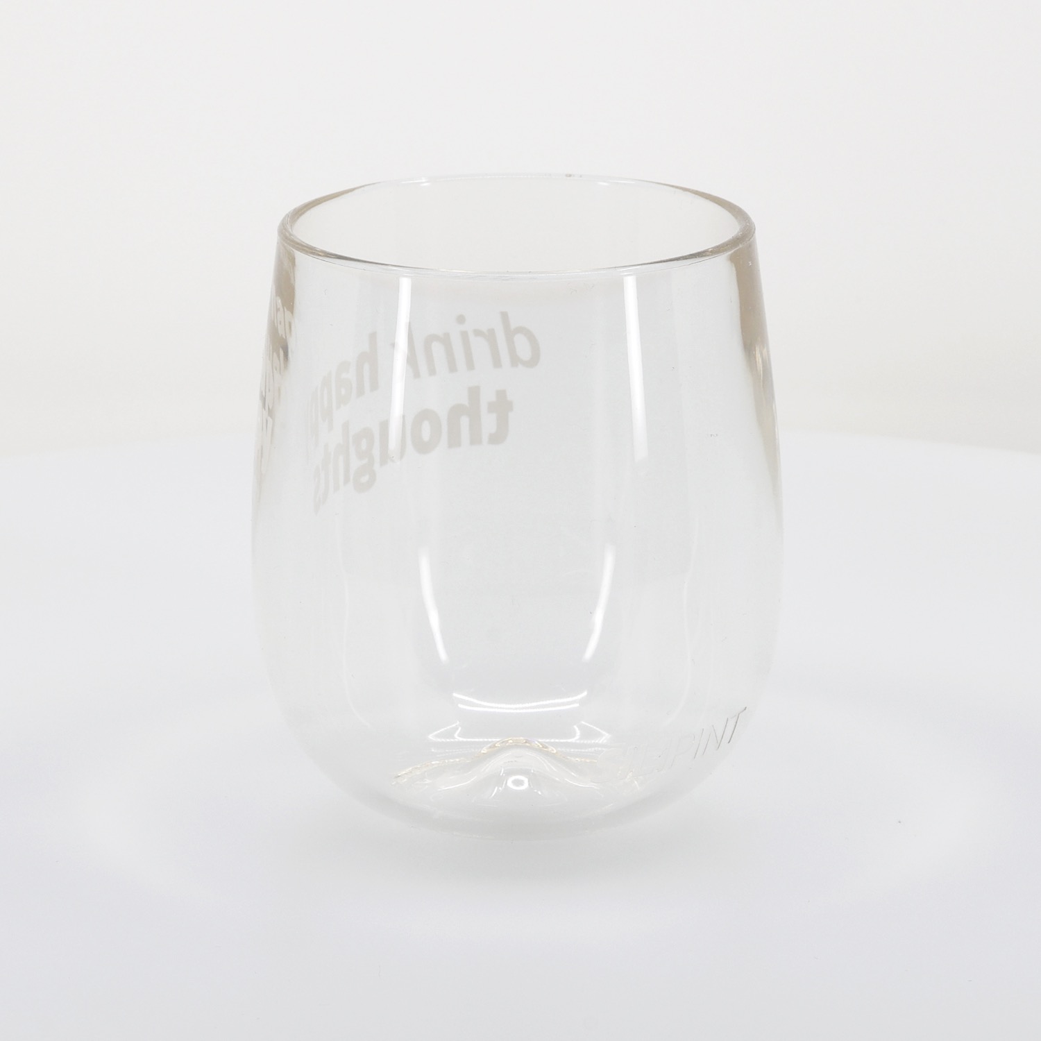 Silipint® Clear Stemless Wine Glass - 12 oz. 1