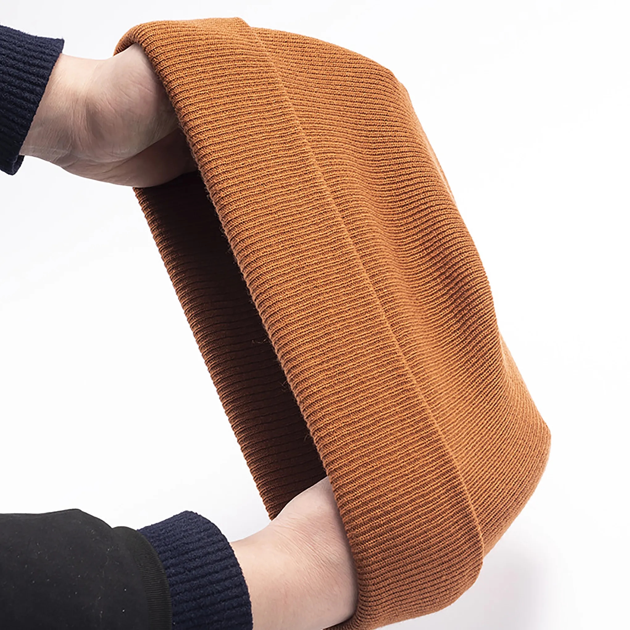 Unisex Acrylic Knit Cuffed Beanie Caps 13