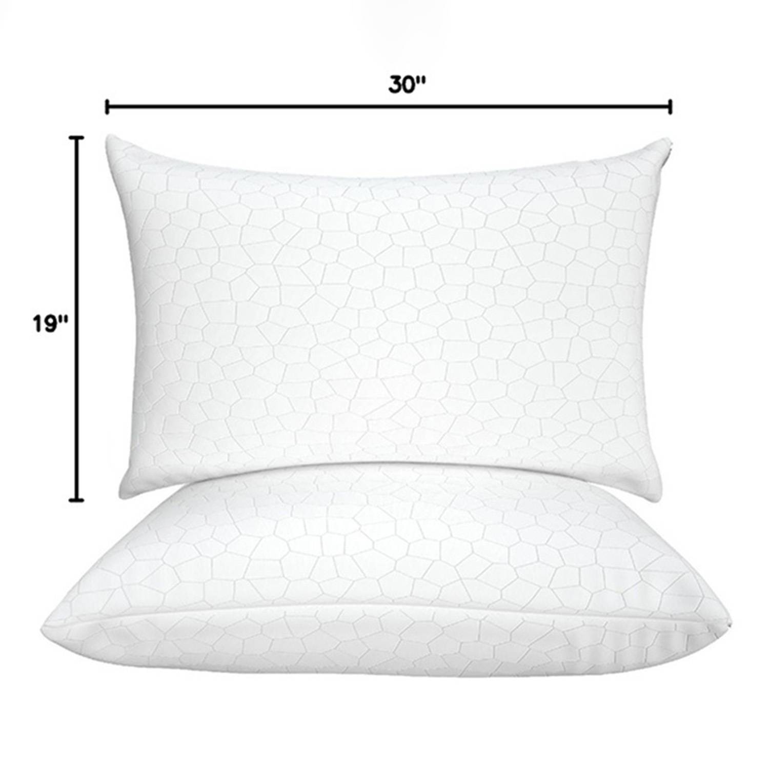 Cooling Memory Foam Pillow – Neck Support & Fiber Fill 3