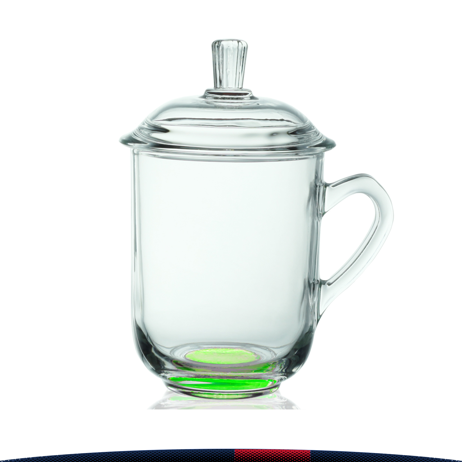 13 oz. Tea Glass with Lids 6