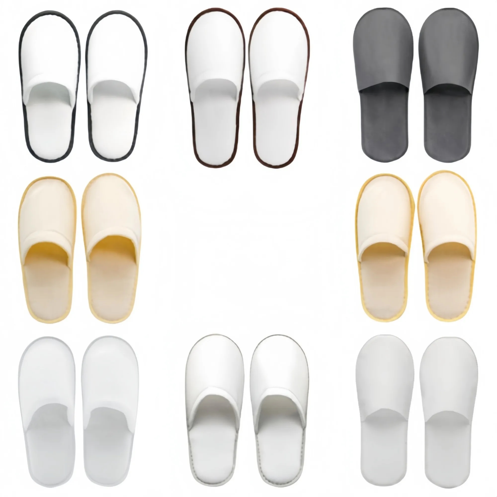 Soft Coral Fleece Hotel Slippers 7