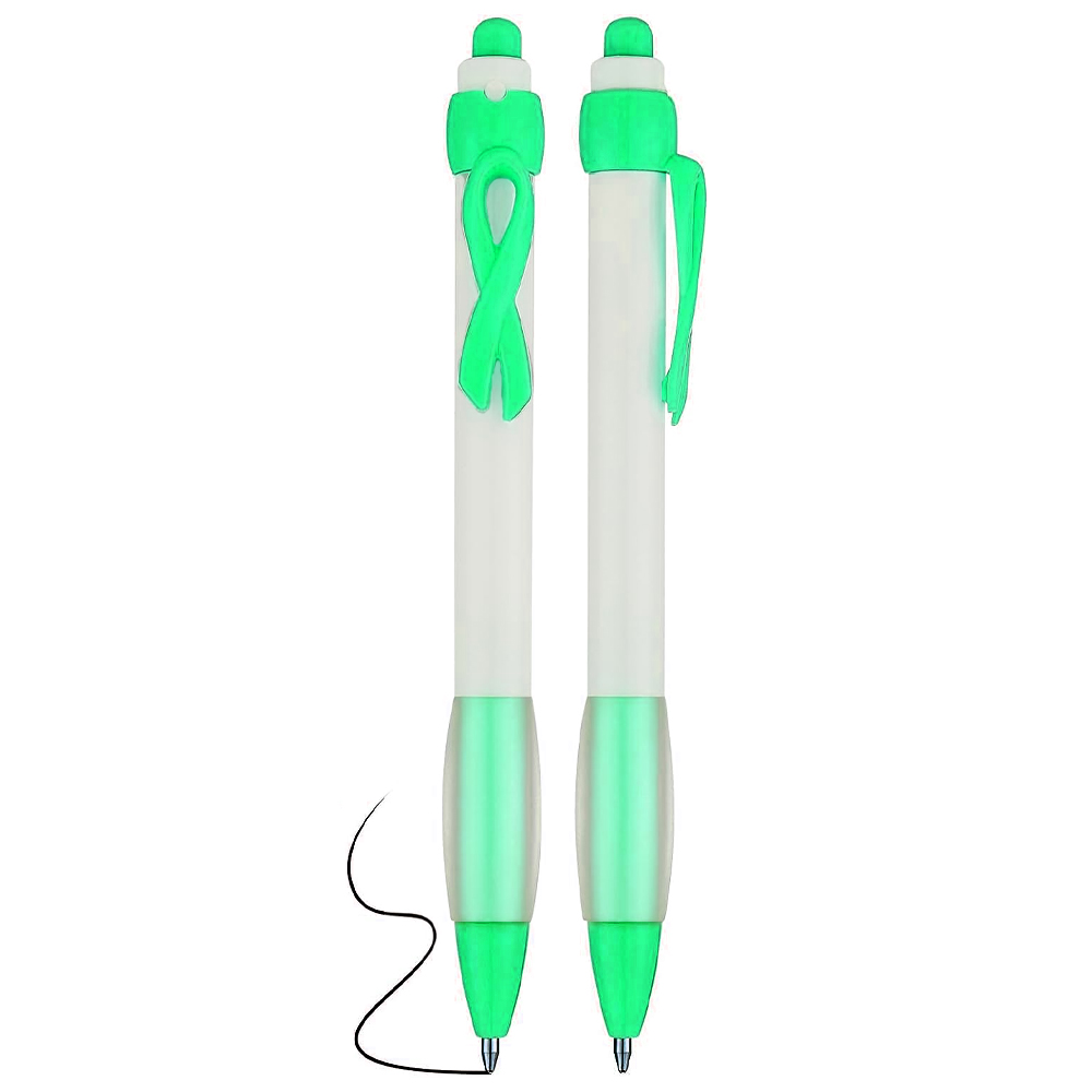 Breast Cancer Pen With Ribbon Clip Ball Pen 3