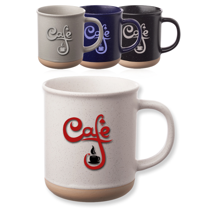 13.5 oz. Speckled Clay Coffee Mug 2