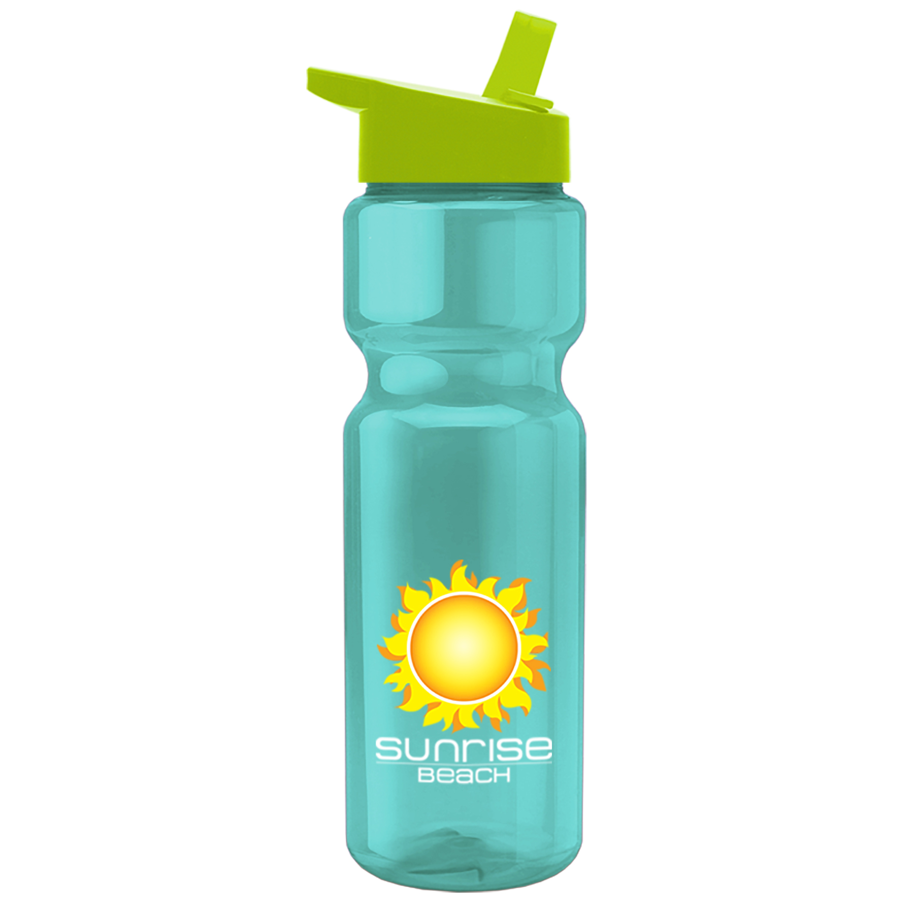Champion - 28 oz. Transparent Bottle with Flip Straw and Digital Imprint 3