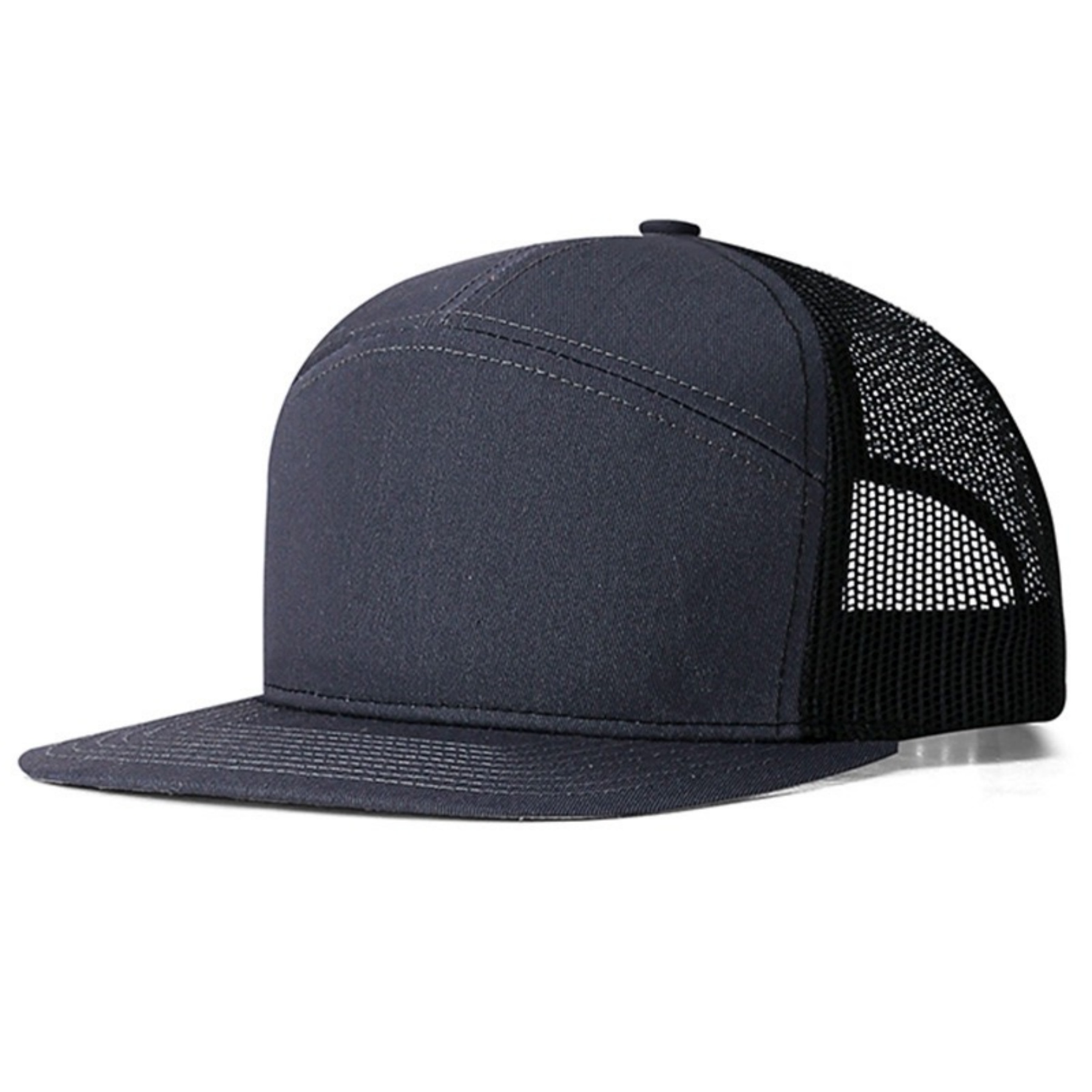 7 Panel Trucker Adjustable Snapback Cap 5