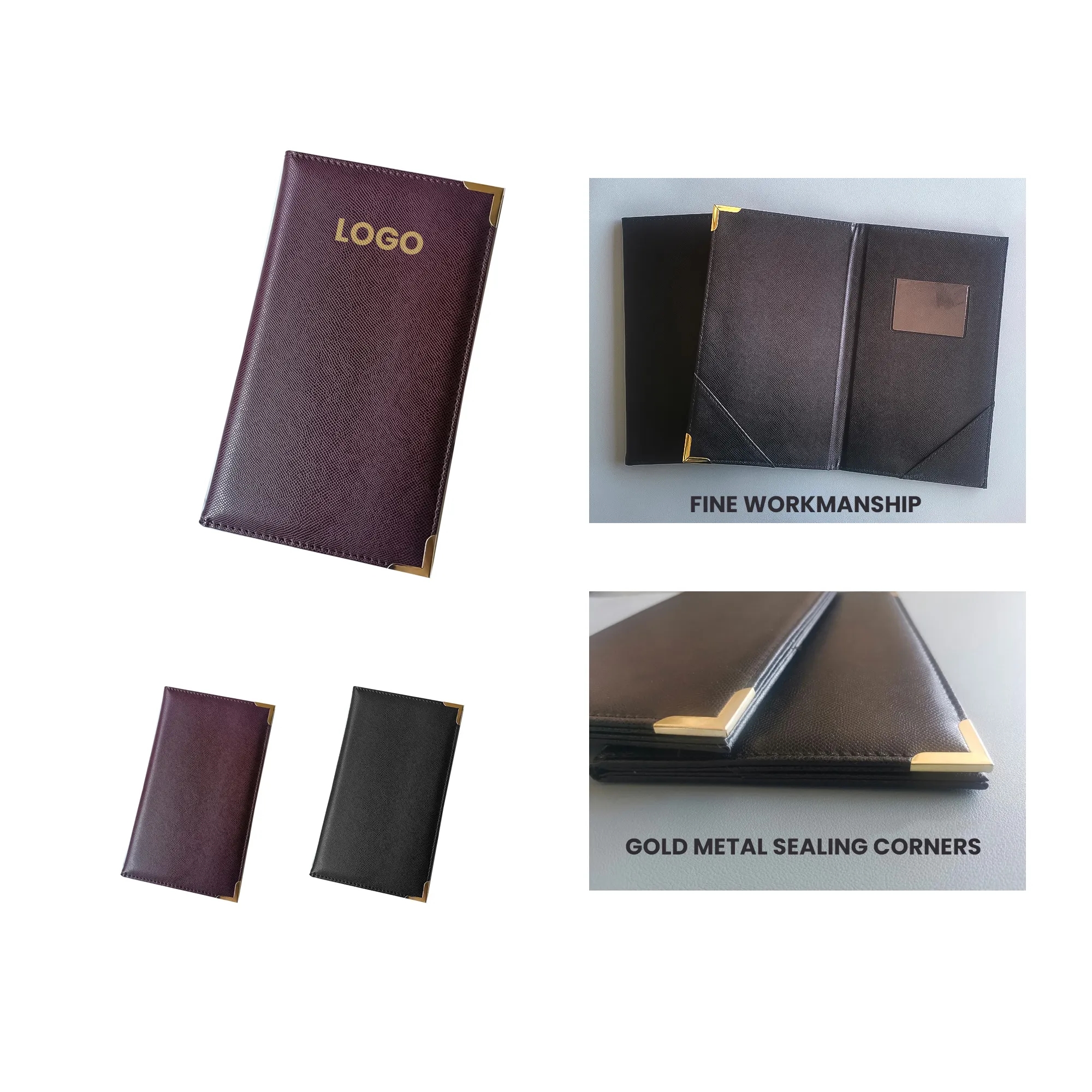 PU Leather Bill Menu Holder 2
