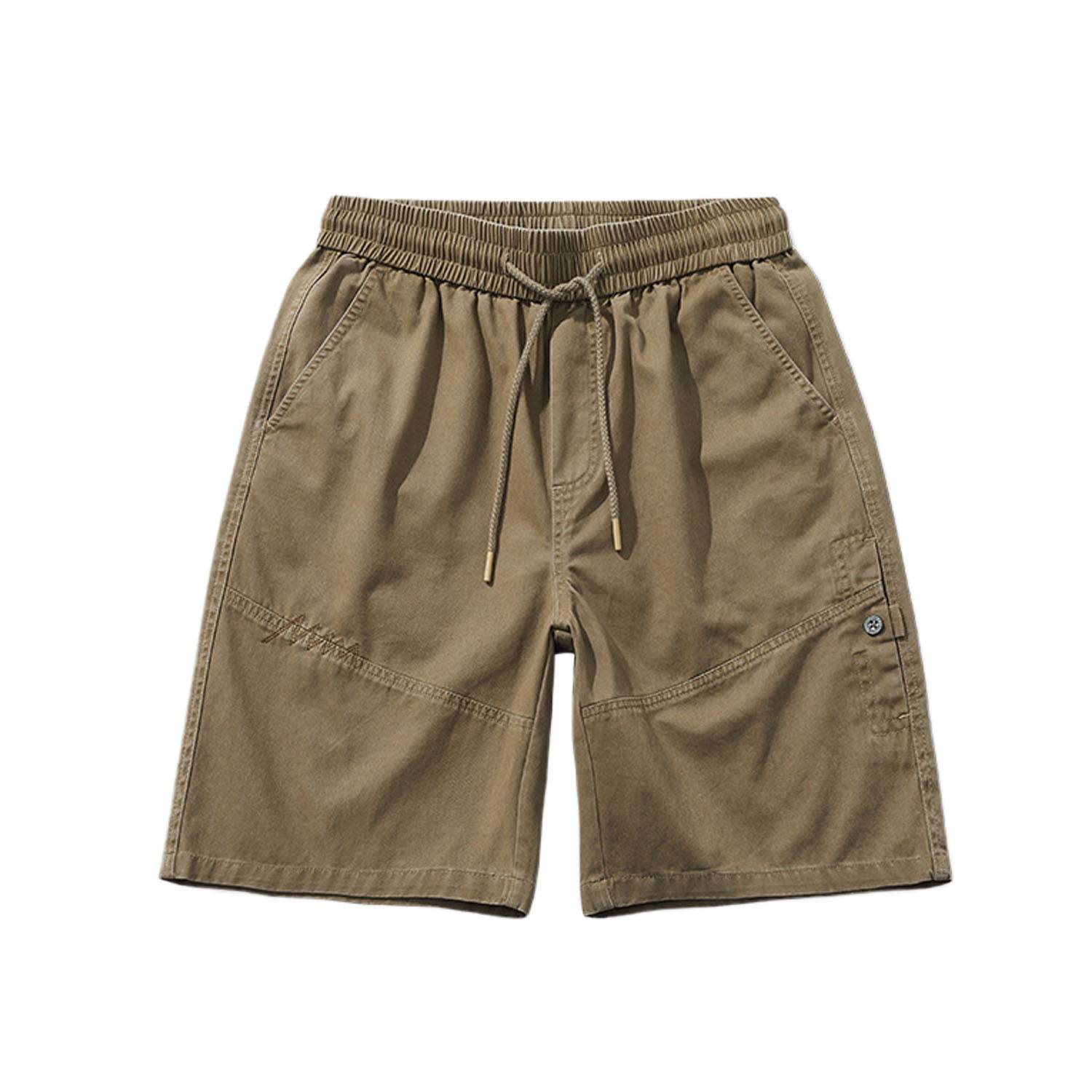 Men's Lightweight Polyester Casual Relaxed Elastic Shorts 4