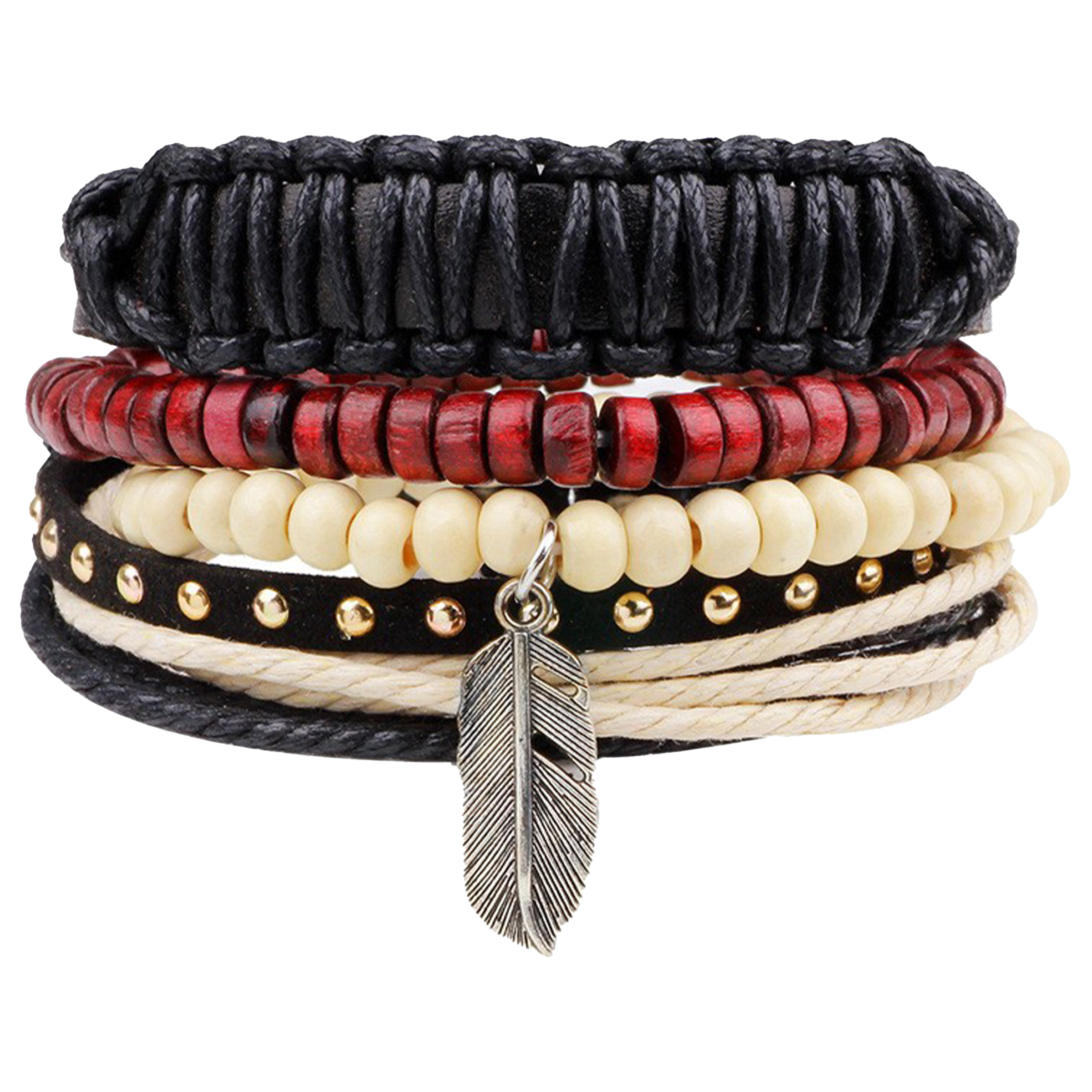 Cowhide Combining Multiple Bracelets 7