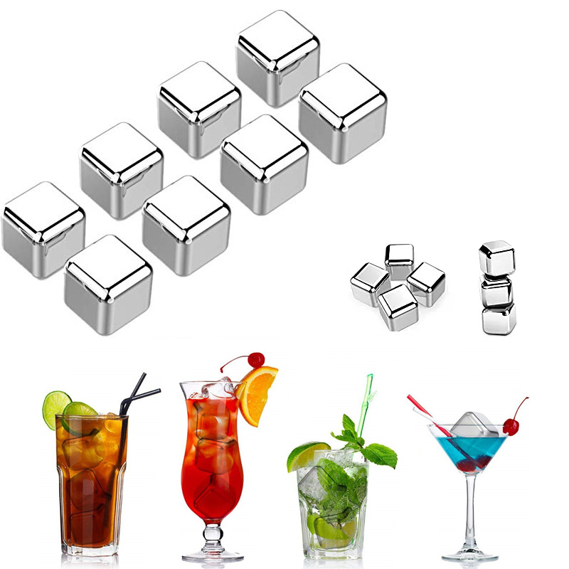 Stainless Steel Reusable Whiskey Ice Cubes 2