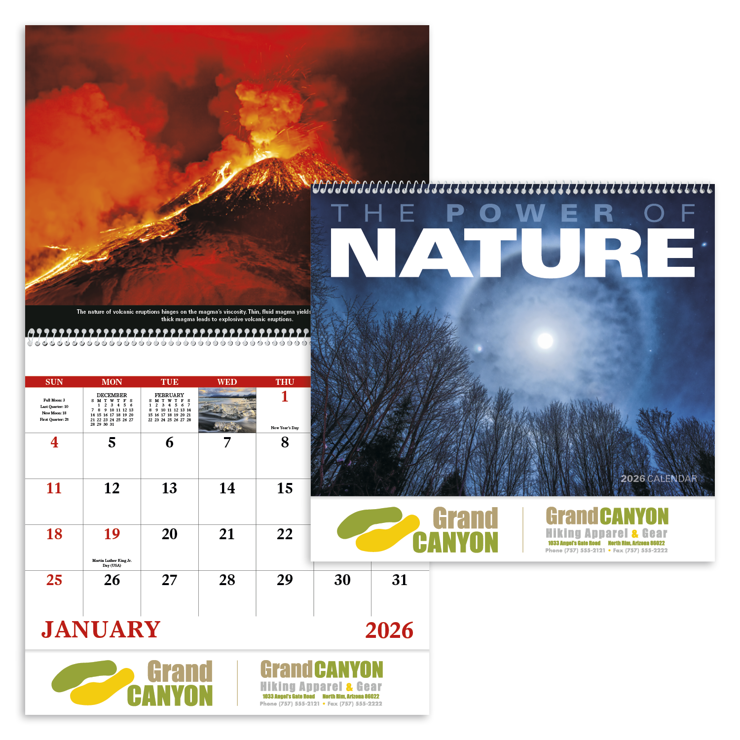 Good Value™ The Power of Nature - Spiral Calendar 36