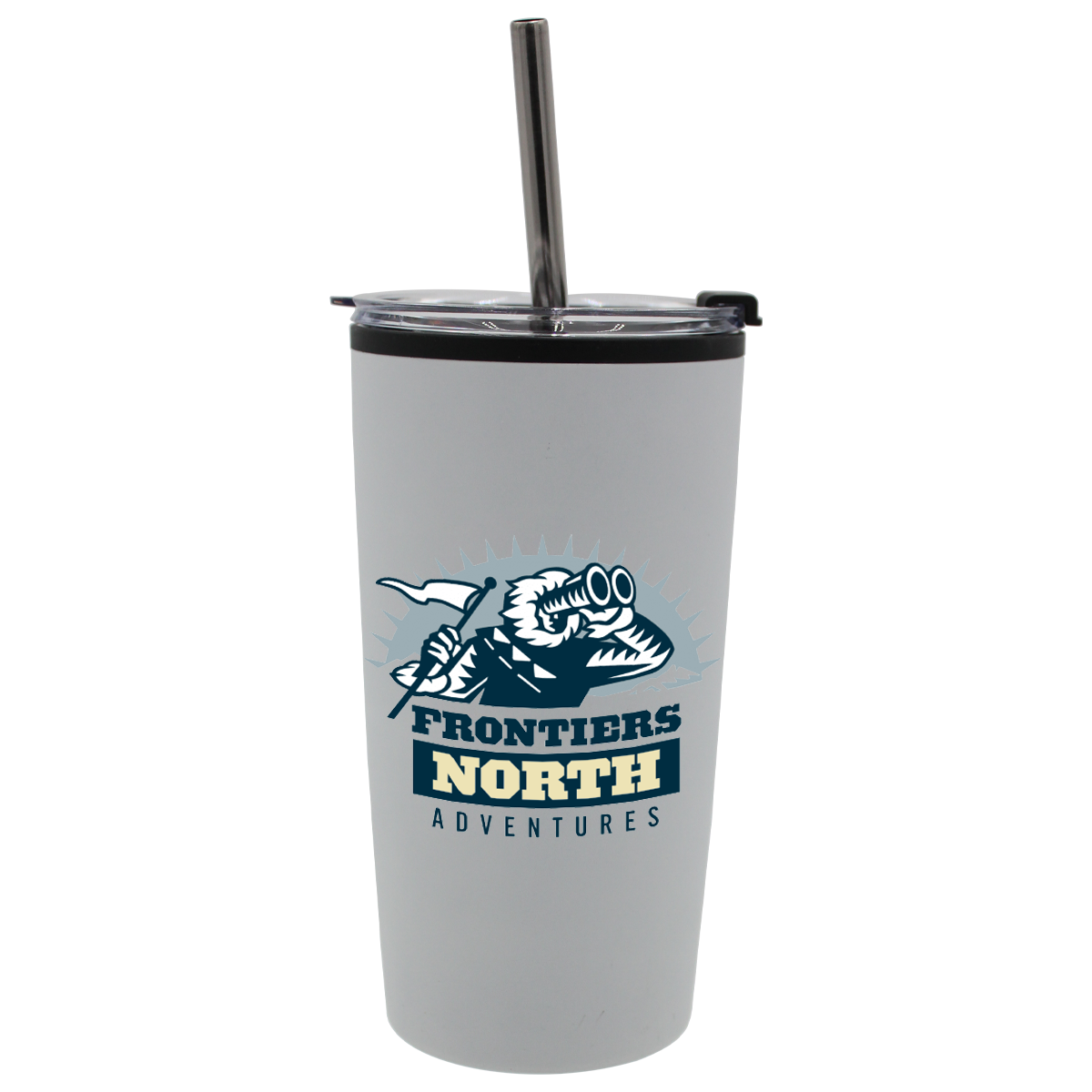 Halcyon 20 oz. Niagara Tumbler with Stainless Straw/Flip Top Lid, Full Color Digital 1