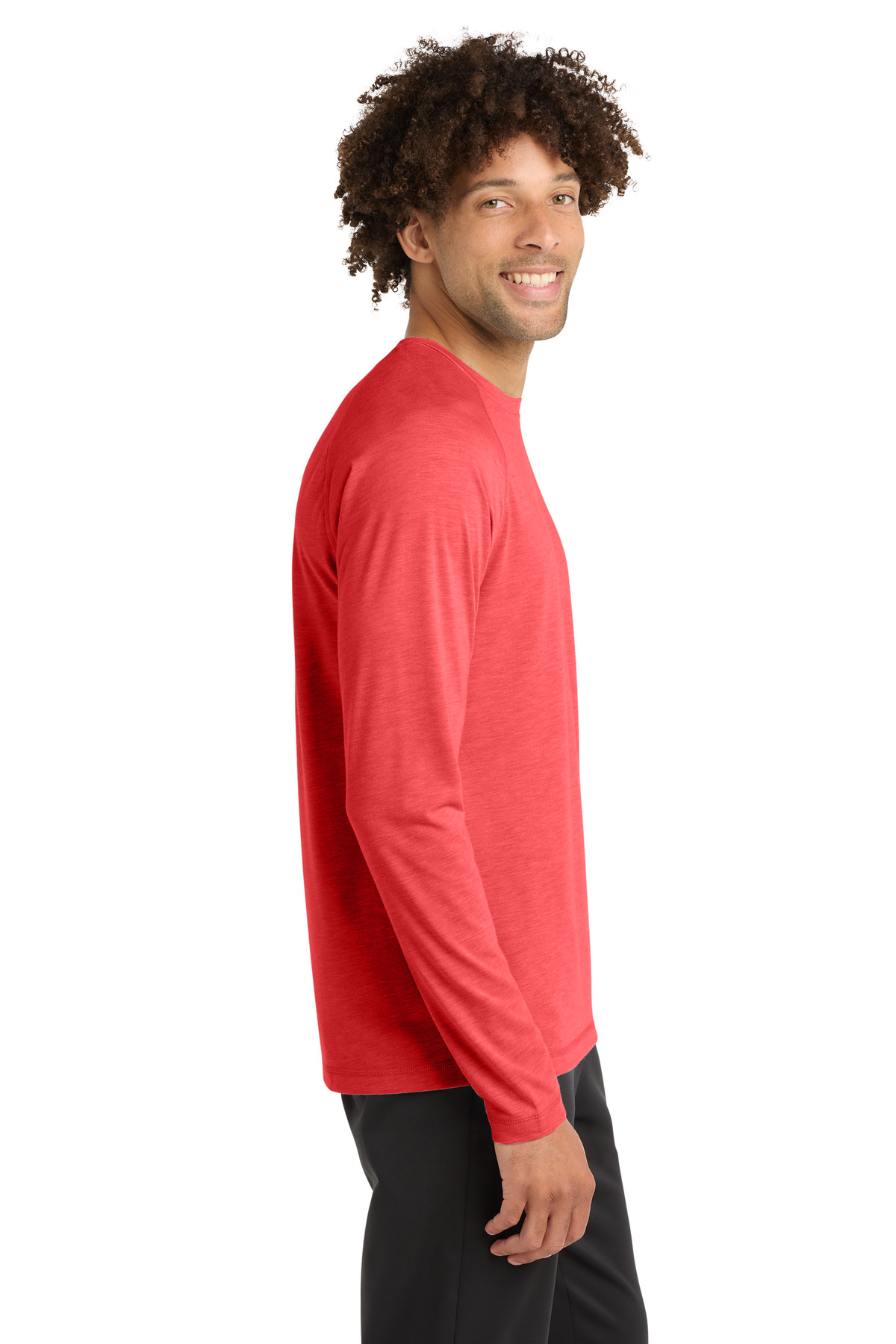 Sport-Tek PosiCharge Long Sleeve Tri-Blend Wicking Raglan Tee ST400LS 10