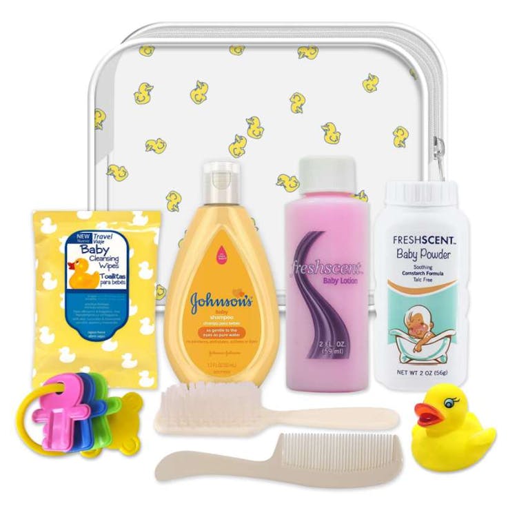 9pc Baby Travel Bags - Duck Print Bag Clear 2