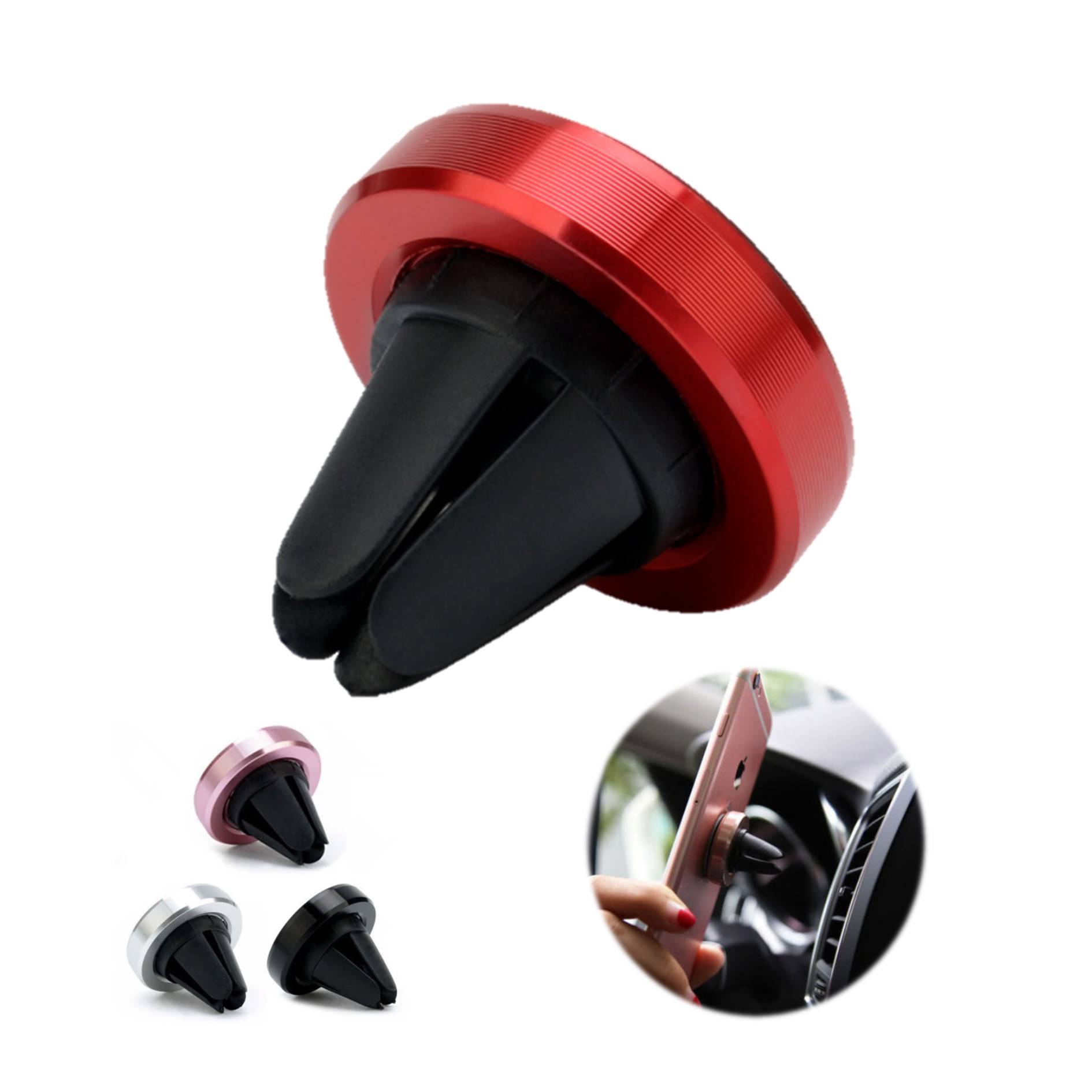 Magnetic Portable Car Mount Round Phone Holder 2